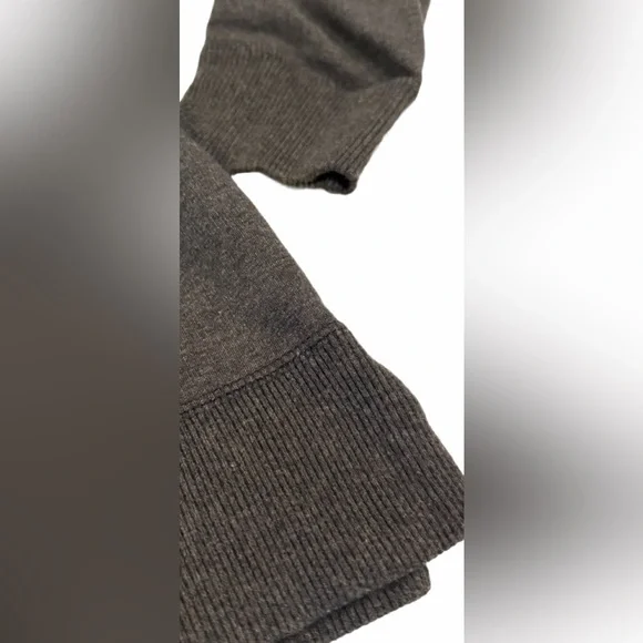 Womens XL Puma Boat neck sweatshirt, black logo on dark grey MOSTLY COTTON TOP - Picture 6 of 14